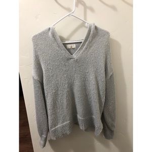 Gray shimmer cozy hoodie